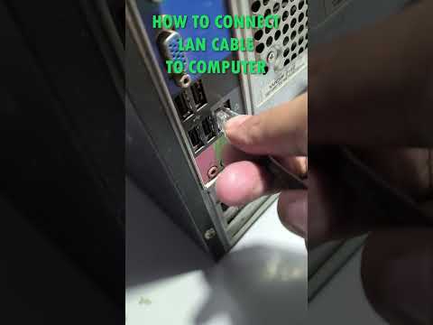 How to Connect LAN Cable to Computer #computernetworking