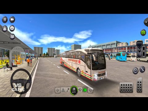 Dirty Bus Mercedes Tourismo 17 RHD Drive in France - Bus Simulator Ultimate Gameplay