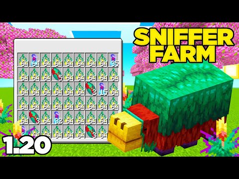 New Minecraft Bedrock 1.20 Sniffer Farm (New Mob Farm)