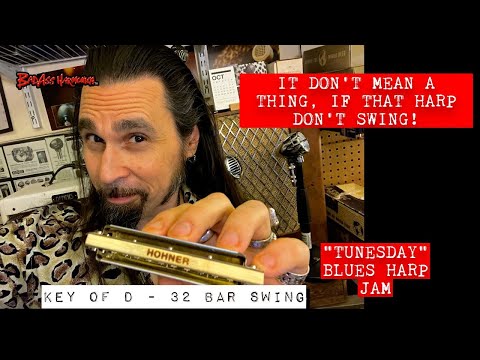 How To Not Suck with Swingin' Harp - Blues Harmonica Jam, Swing Blues Backing Track -  Tunesday 69