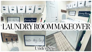 DIY SMALL LAUNDRY ROOM MAKEOVER | BEFORE & AFTER