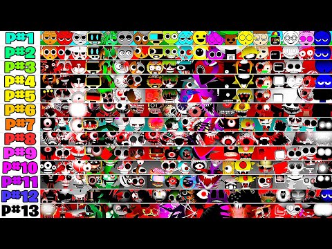 All True And New Phases 1-13 in Incedibox Sprunki Horror Mods - Sprunki Together