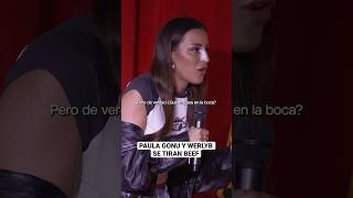 Werlyb y Paula Gonu se tiran beef #heretics #roast #shorts