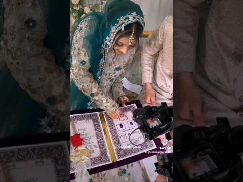 Nikah Certificate Booklet😍 || Groom & Bride Signature Paper❤️ || #youtubeshorts #viral #trending #1k