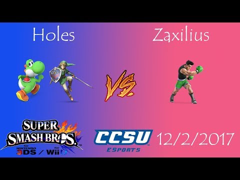 Riptide 4 Smash 4 - Holes (Yoshi, Link) vs Zaxilius (Little Mac)