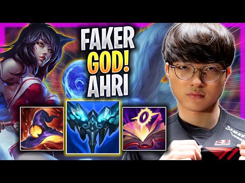 FAKER IS A GOD WITH AHRI! - T1 Faker Plays Ahri MID vs Syndra! | Season 2023