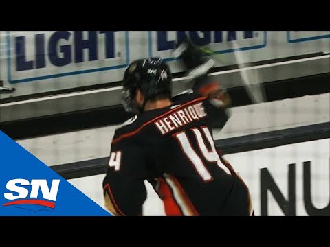 Adam Henrique Smashes Stick After Blues Score Two Goals In 12 Seconds