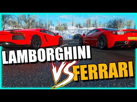 FERRARI 458 SPECIALE vs LAMBORGHINI AVENTADOR - FORZA HORIZON 4 ONLINE