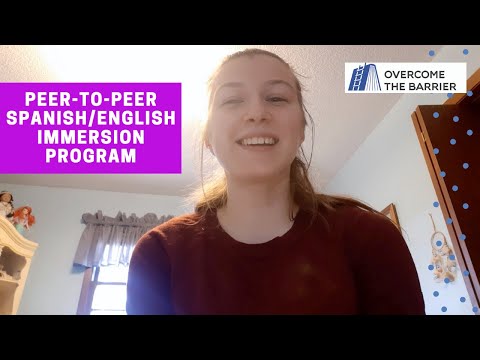 High school student Lydia is learning Spanish online from her peer in Peru, and teaching her English
