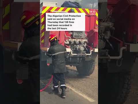 Video Thumbnail: Wildfire sparks flames in northern Algeria