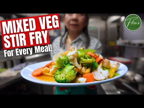 EASY! Mixed Veg Stir Fry For EVERY Meal | PAD PAK RUAM MIT