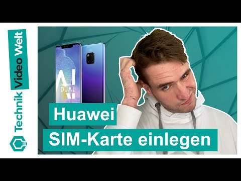 Huawei P10 P20 P30 P40 🔆 SIM-Karte einlegen 🔢