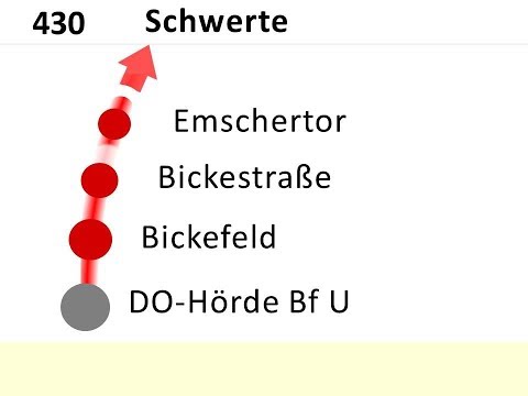 DSW21 Ansagen Bus 430 Hörde - Schwerte