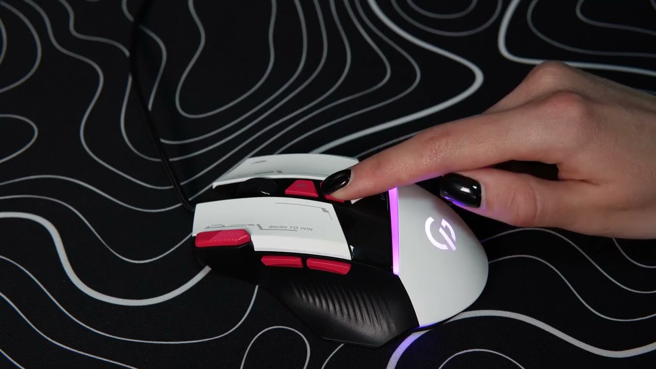 Ігрова комп'ютерна миша GamePro GM300W (White) video preview