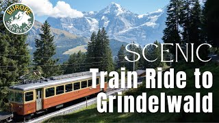 🇨🇭 Scenic Train Ride to Grindelwald, Switzerland 🚃 #switzerland, #swisstrains,  #swissalps  - 4K HDR