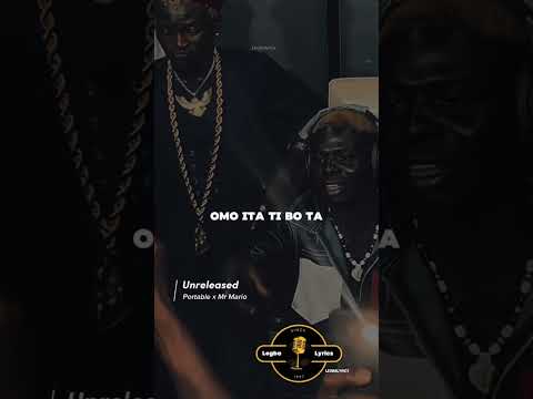 Mr Mario verses on portable unreleased song #fypシ #lyrics #afropopmusic #nigermusic #afropop