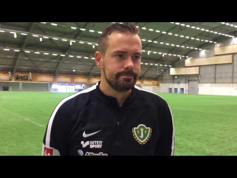 Fredric Fendrich inför träningsmatchen mot Skövde AIK