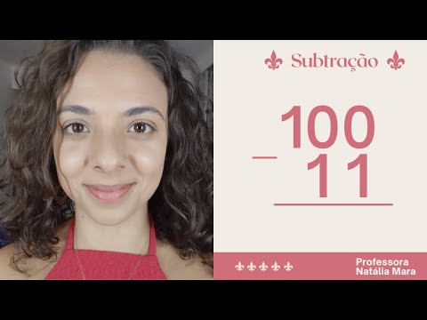 "100-11" "100 menos 11" "Subtrair 11 de 100" "Matemática passo a passo" "Subtração passo a passo"