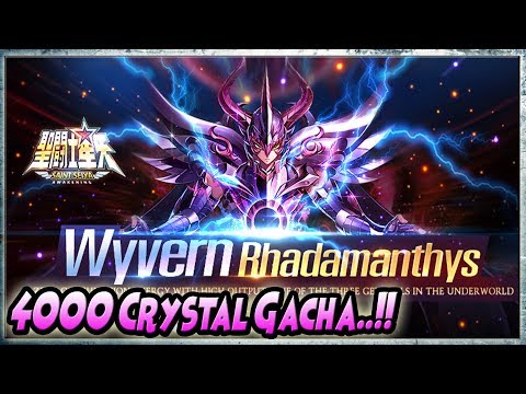 4000 CRYSTAL GACHA..!! RHADAMANTHYS [AOE ATK w/ 0 Energy!!] - Saint Seiya Awakening