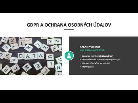 , title : 'GDPR a ochrana osobných údajov'