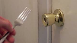 How To Unlock A Door With A Fork