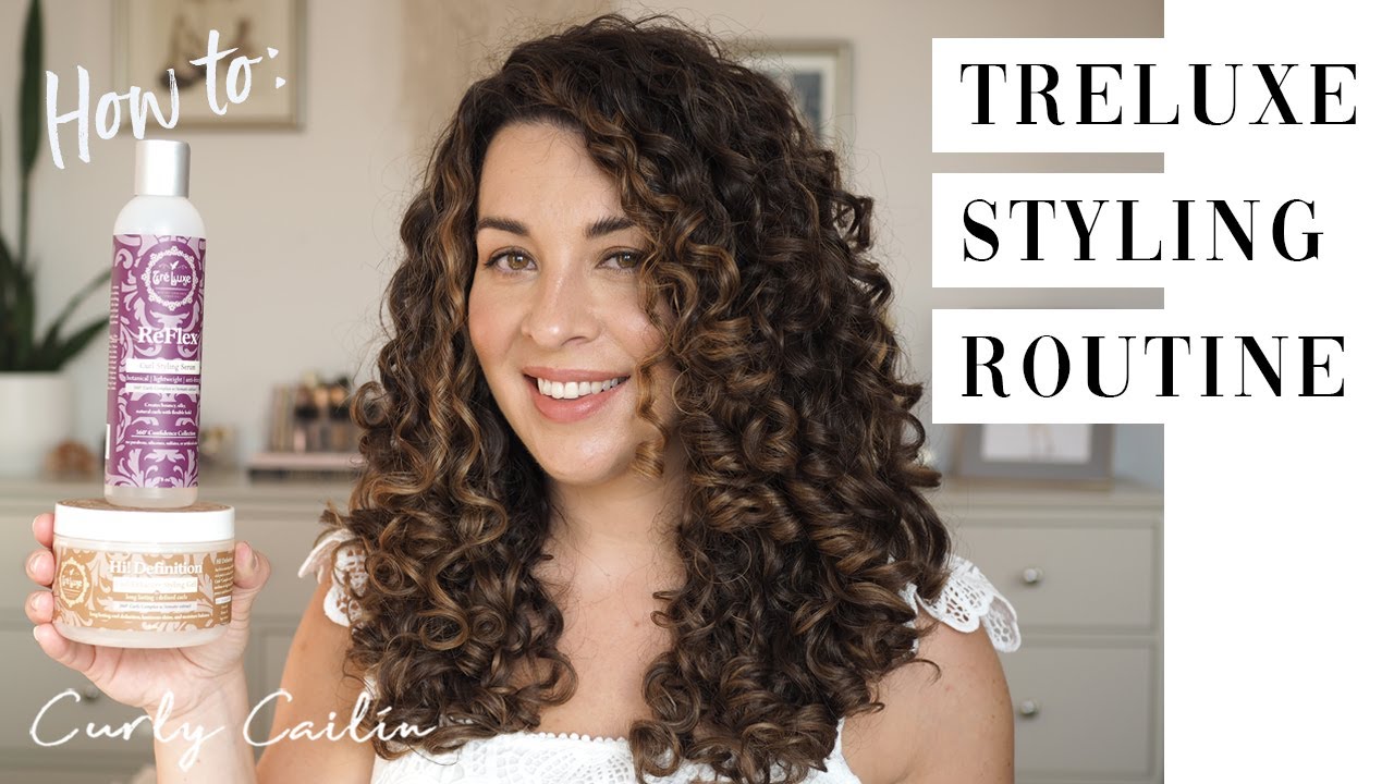 Curly Hair Styling Routine Using TréLuxe | Curly Cailin | AD