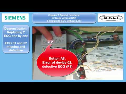 Siemens KNX-DALI GW chapter 7 c 5 Replacing ECG