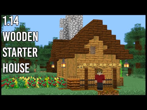 How to make a Minecraft 1.14 Wooden Starter Base