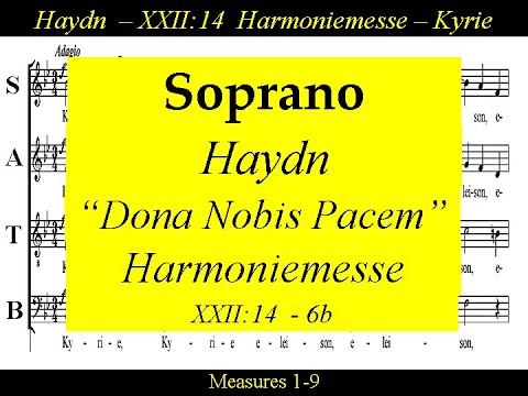 Haydn, Harmoniemesse, Hob. XXII:14,  6b.Dona Nobis Pacem - Soprano