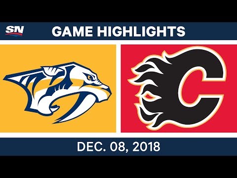 NHL Highlights | Predators vs. Flames - Dec 8, 2018