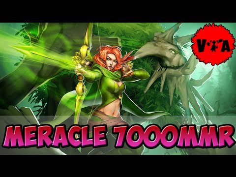 Dota 2 - Meracle 7000 MMR Plays Windranger vol #1 - Ranked Match