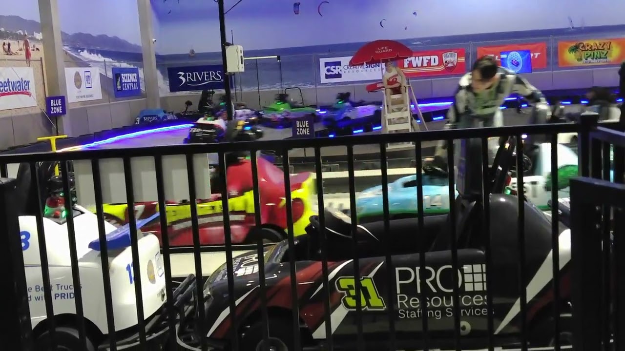 Wesley and Timothy Go Karting at Crazy Pinz 3