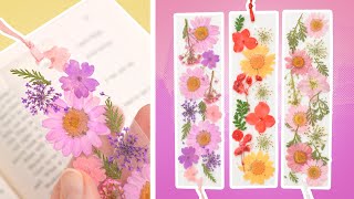 Pressed Flower Bookmark | How to Make Dried Flower Bookmarks