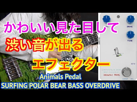 Animals Pedal Surfing Polar Bear Mod By BJF Overdrive Bass Effects Pedal image 4