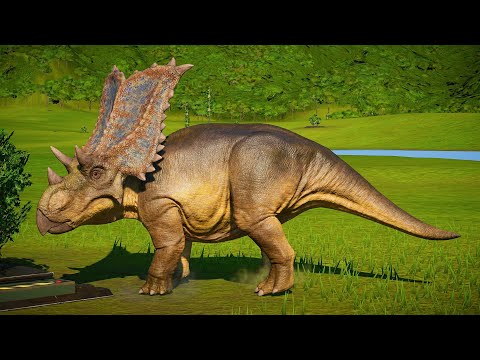 Jurassic World Evolution 🌎 Chasmosaurus VS Tarbosaurus VS Giganotosaurus | Dinosaur Fights
