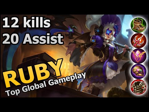 MLBB Top Global Ruby Gameplay | 12 Kills
