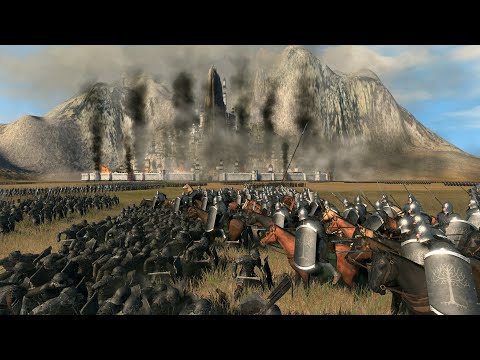 BATTLE OF MINAS TIRITH - Total War RISE OF MORDOR