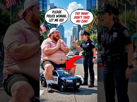🚔 FAT GUY STOLE MY TINY POLICE CAR! (Gone wrong)