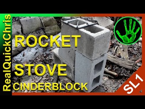 Cinder block Rocket Stove how to build it