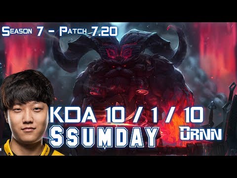 Ssumday ORNN vs ILLAOI Top - Patch 7.20 KR