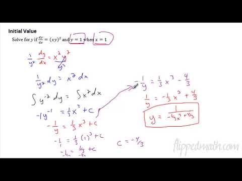 Calculus (Version #2) - 10.4 Separation of Variables