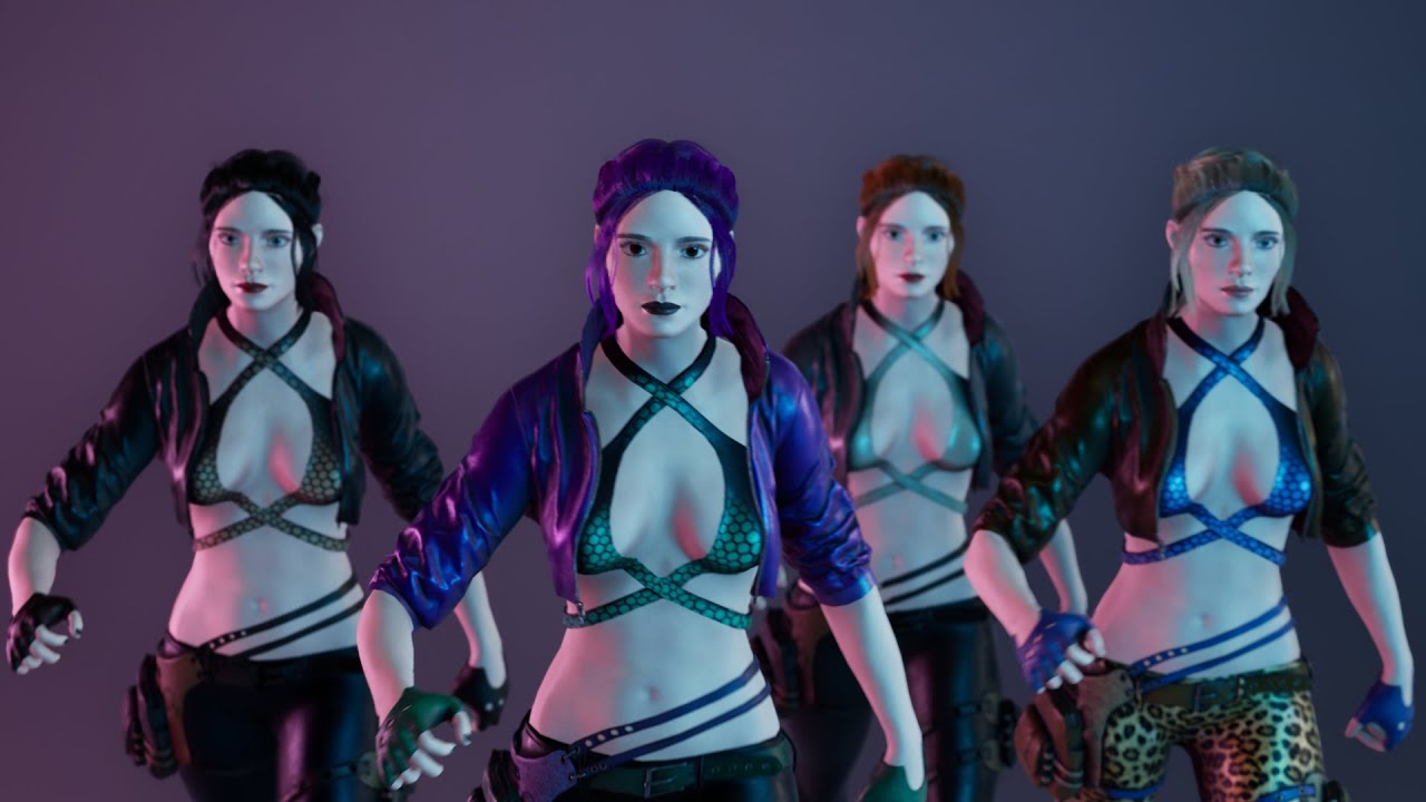 Personagem Feminina Frida Modelo 3D