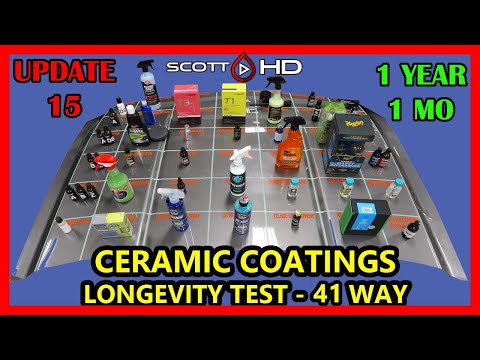 Ceramic Coating Longevity Test - 41 WAY - The ULTIMATE comparison test - UPDATE 15 -1 YEAR, 1 MONTH