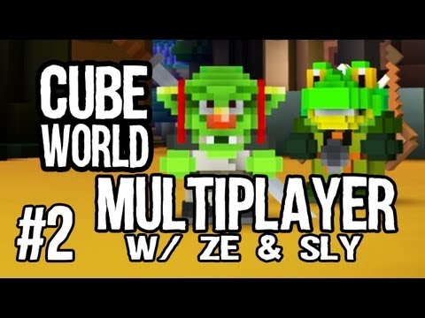 Cube World Multiplayer: Into the Caves! w/ Ze & Sly - Ep. 2