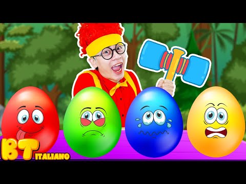 Surprise Eggs Kids Songs 🐣😃 | Nursery Rhymes for Kids | BooTiKaTi Italiano