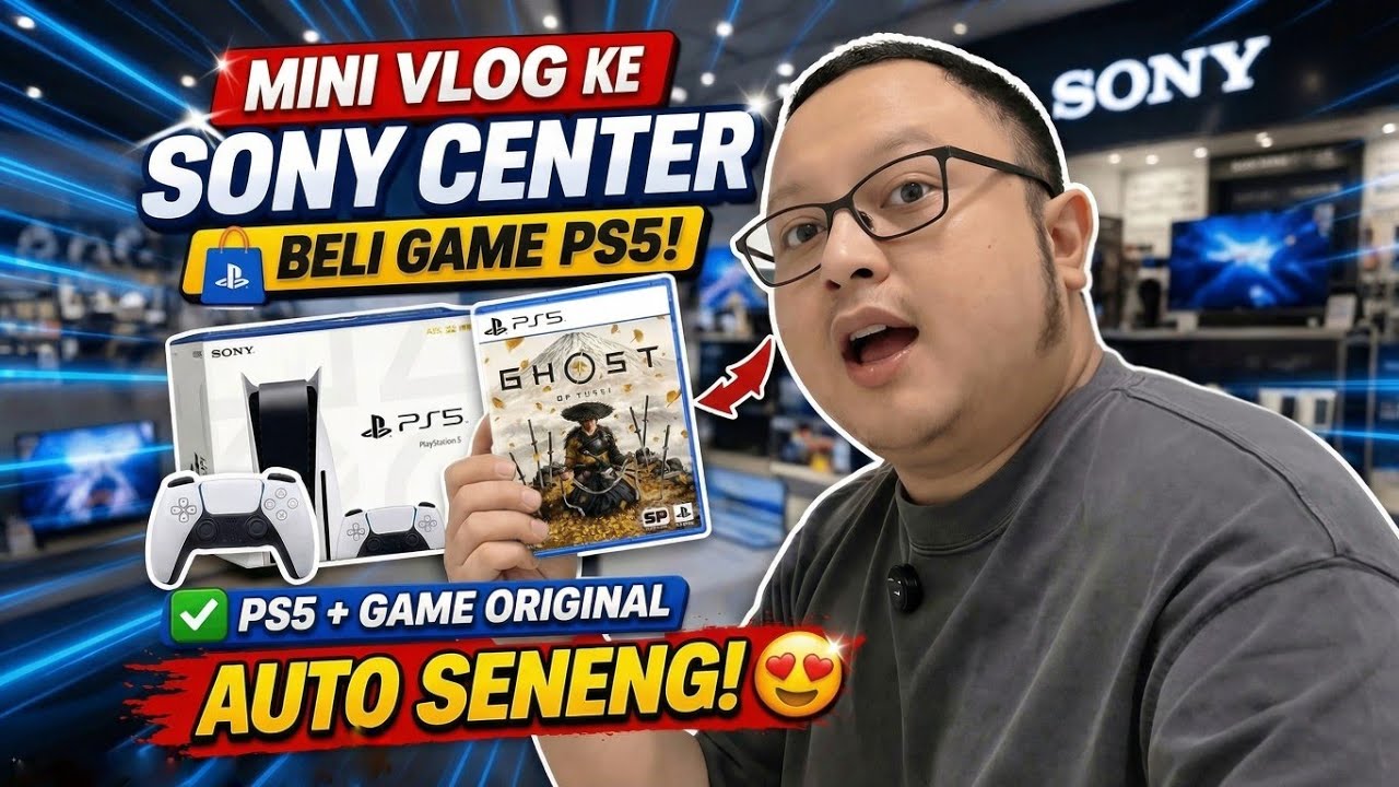 Mini Vlog dan sedikit review , ke SONY CENTER cuma buat beli game fisik Ghost Of Yotei!