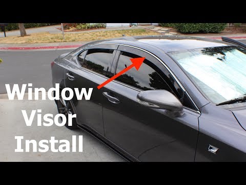 Lexus IS250 Window Visor Install