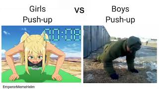 Girls Push-up vs Boys Push-up