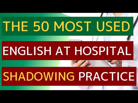 【Shadowing】【English Practice】【Hospital】English conversation practice which improves your listening.