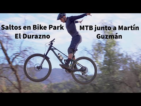 Saltando en Bike Park El Durazno: MTB junto a Martín Guzmán